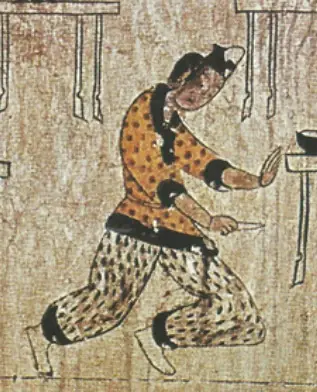 Ancient Korean male traditional clothing 5C Goguryeo mural.jpg