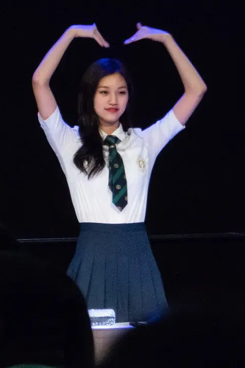 Kim Do-yeon at KCON 2016 IOI fan engagement.jpg