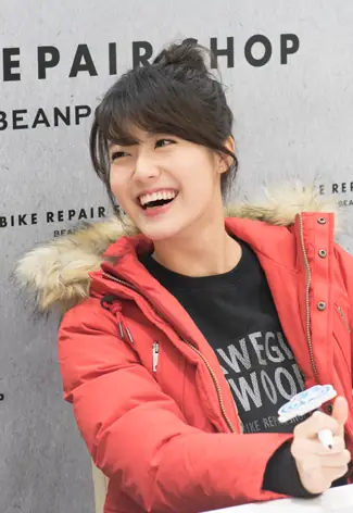 Nam Ji-hyeon (actress, born 1995) at HugDown Celebration, on Dec 11, 2014.png