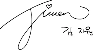 Kim Ji-won Signature.png