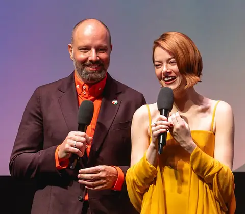 Lanthimos and Stone at the Bugonia London Film Festival Premiere.jpg