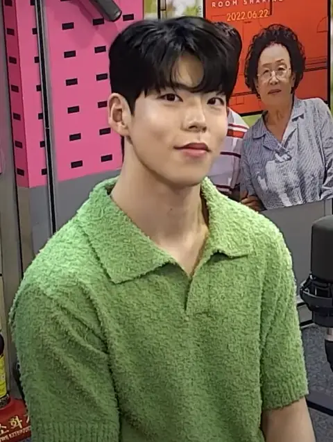 Choi Woo-sung in a green polo shirt