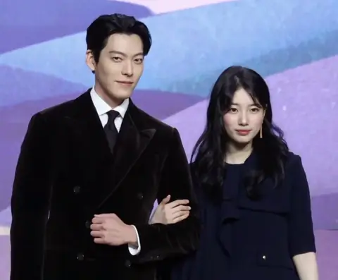 Kim Woo-bin and Bae Suzy at the press conference for "Genie, Make a Wish", 29 September 2025 01.png